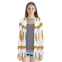 Banana Fruit Yellow Summer Drape Collar Cardigan by Mariart