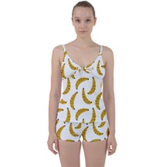 Banana Fruit Yellow Summer Tie Front Two Piece Tankini