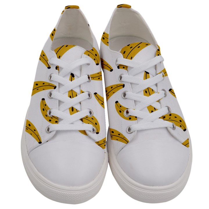 Banana Fruit Yellow Summer Women s Low Top Canvas Sneakers