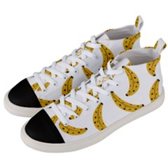 Banana Fruit Yellow Summer Men s Mid-top Canvas Sneakers by Mariart