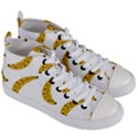 Banana Fruit Yellow Summer Women s Mid-Top Canvas Sneakers View3