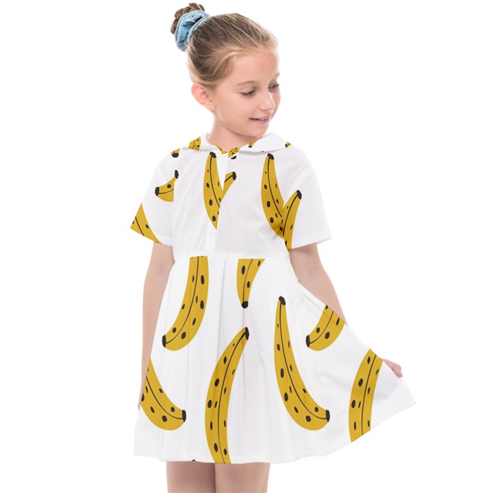 Banana Fruit Yellow Summer Kids  Sailor Dress