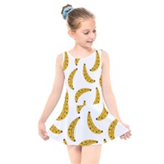 Banana Fruit Yellow Summer Kids  Skater Dress Swimsuit