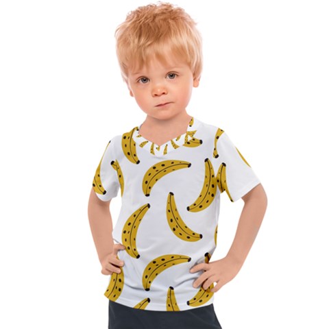 Banana Fruit Yellow Summer Kids  Sports T-shirt by Mariart