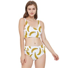 Banana Fruit Yellow Summer Frilly Bikini Set