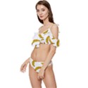 Banana Fruit Yellow Summer Ruffle Edge Tie Up Bikini Set	 View2