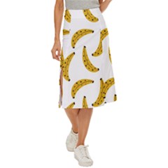 Banana Fruit Yellow Summer Midi Panel Skirt by Mariart