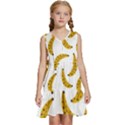 Banana Fruit Yellow Summer Kids  Sleeveless Tiered Mini Dress View1