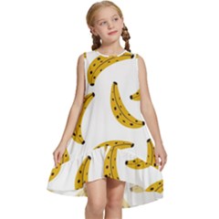 Banana Fruit Yellow Summer Kids  Frill Swing Dress by Mariart