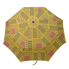 Digital Paper African Tribal Folding Umbrellas