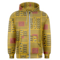 Digital Paper African Tribal Men s Zipper Hoodie