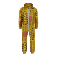 Digital Paper African Tribal Hooded Jumpsuit (kids)