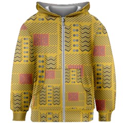 Digital Paper African Tribal Kids  Zipper Hoodie Without Drawstring