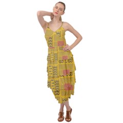 Digital Paper African Tribal Layered Bottom Dress