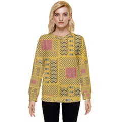 Digital Paper African Tribal Hidden Pocket Sweatshirt