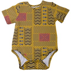 Digital Paper African Tribal Baby Short Sleeve Bodysuit