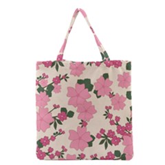 Floral Vintage Flowers Grocery Tote Bag