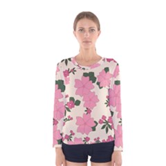 Floral Vintage Flowers Women s Long Sleeve T-shirt