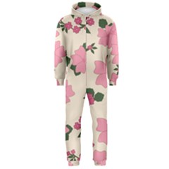 Floral Vintage Flowers Hooded Jumpsuit (men)