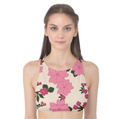 Floral Vintage Flowers Tank Bikini Top by Dutashop