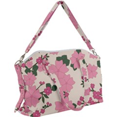 Floral Vintage Flowers Canvas Crossbody Bag