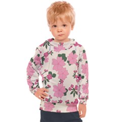 Floral Vintage Flowers Kids  Hooded Pullover by Dutashop