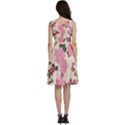 Floral Vintage Flowers Sleeveless V-Neck Skater Dress with Pockets View4