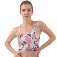 Floral Vintage Flowers Mini Tank Bikini Top