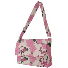 Floral Vintage Flowers Full Print Messenger Bag (l)