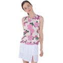 Floral Vintage Flowers Women s Sleeveless Sports Top View1