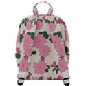 Floral Vintage Flowers Zip Up Backpack View3