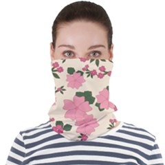 Floral Vintage Flowers Face Seamless Bandana (adult)