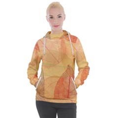 Leaves Patterns Colorful Leaf Pattern Women s Hooded Pullover by Cemarart