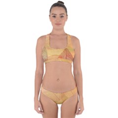 Leaves Patterns Colorful Leaf Pattern Cross Back Hipster Bikini Set