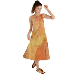 Leaves Patterns Colorful Leaf Pattern Summer Maxi Dress by Cemarart