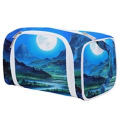 Bright Full Moon Painting Landscapes Scenery Nature Toiletries Pouch by Ndabl3x