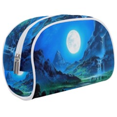 Bright Full Moon Painting Landscapes Scenery Nature Make Up Case (medium) by Ndabl3x