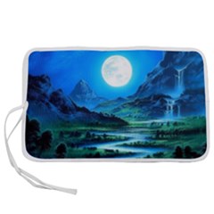 Bright Full Moon Painting Landscapes Scenery Nature Pen Storage Case (s) by Ndabl3x