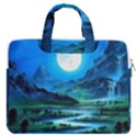 Bright Full Moon Painting Landscapes Scenery Nature MacBook Pro 13  Double Pocket Laptop Bag View1