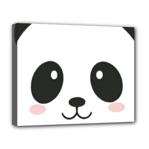 Cute Panda Love Animal Deluxe Canvas 20  X 16  (stretched) by Ndabl3x