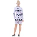 Cute Panda Love Animal Button Long Sleeve Dress View2