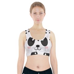 Cute Panda Love Animal Sports Bra With Pocket by Ndabl3x