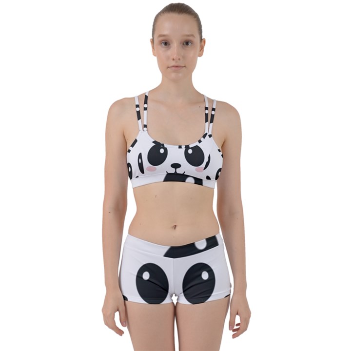 Cute Panda Love Animal Perfect Fit Gym Set