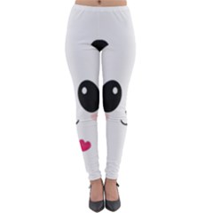 Cute Panda Love Animal Lightweight Velour Leggings by Ndabl3x