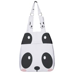 Cute Panda Love Animal Center Zip Backpack by Ndabl3x