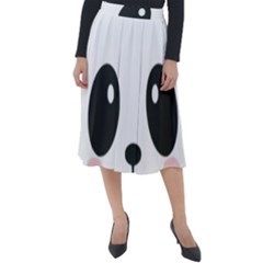 Cute Panda Love Animal Classic Velour Midi Skirt  by Ndabl3x