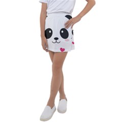 Cute Panda Love Animal Kids  Tennis Skirt by Ndabl3x