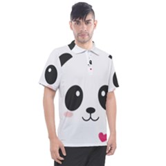 Cute Panda Love Animal Men s Polo T-shirt by Ndabl3x