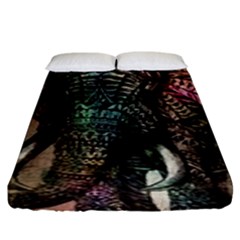 Tribal Elephant Fitted Sheet (king Size) by Ndabl3x