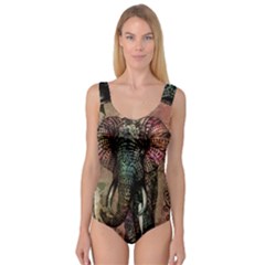 Tribal Elephant Princess Tank Leotard  by Ndabl3x